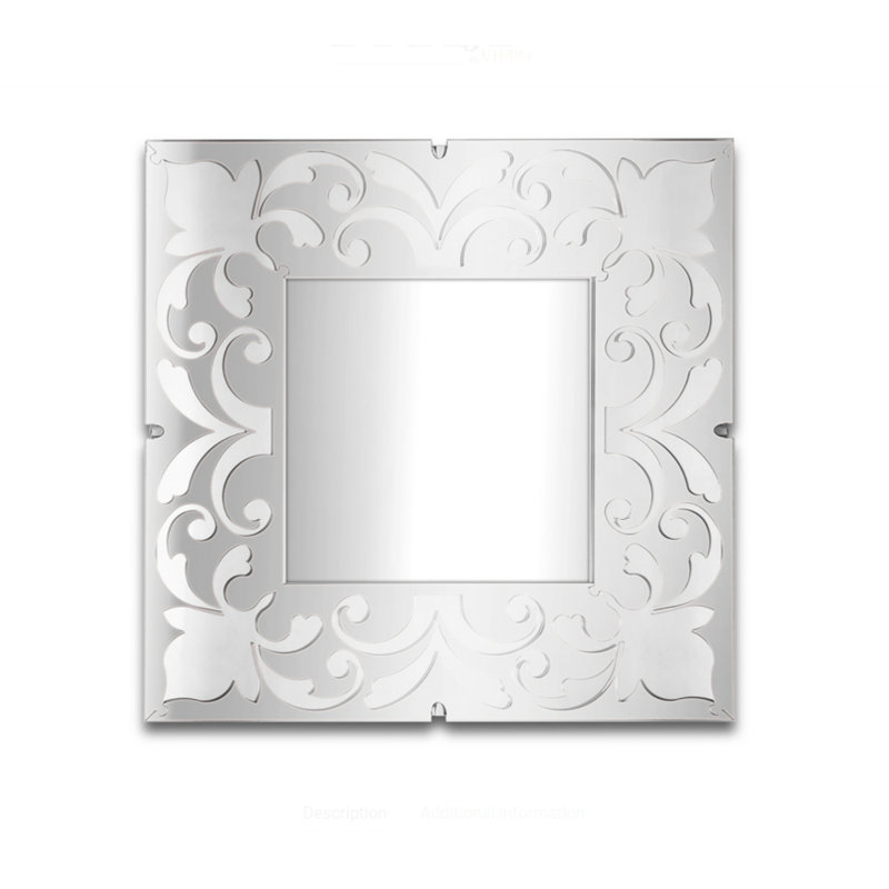 Athislus Acrylic Wall Mirror, Silver