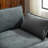 Majuma Chenille Fabric Upholstered 3-Seater Sofa with Ottoman-407985013
