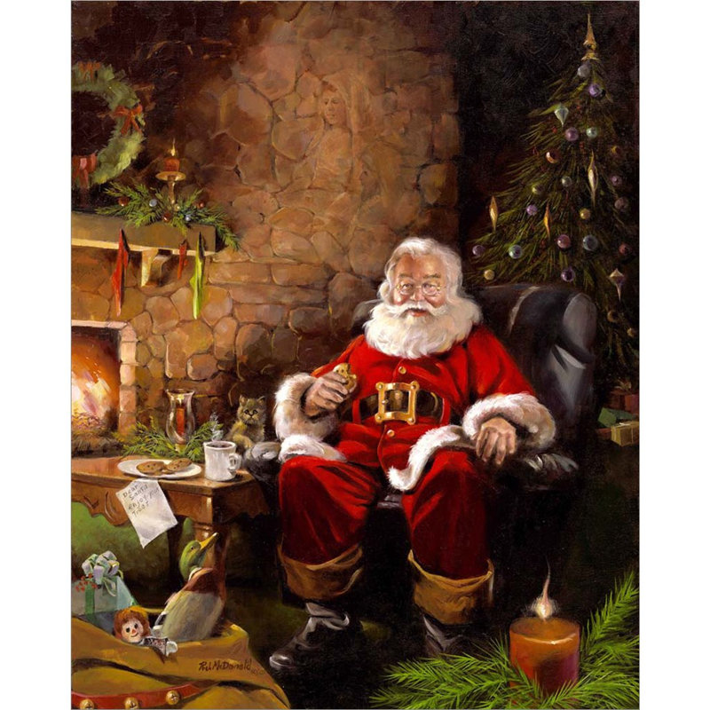 Pères Noël par R.J. Mcdonald, art mural sur toile
