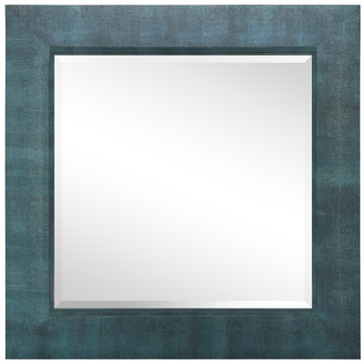 Torbert Square Leather Mirror
