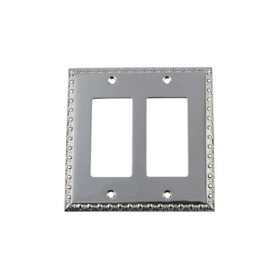 Egg and Dart 2-Gang Rocker Wall Plate