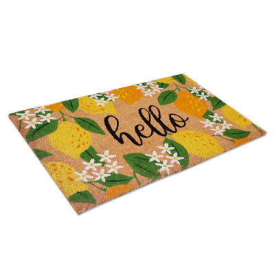 First Concept 18 in. W X 30 in. L Multi-Color Coir Door Mat
