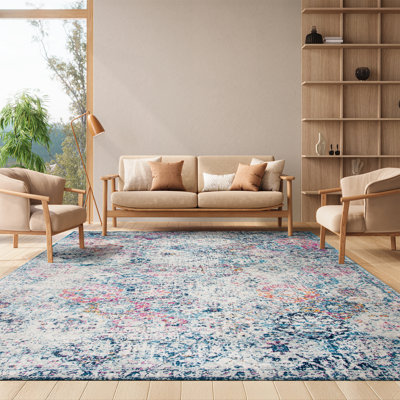 Cronin Navy/Teal Area Rug