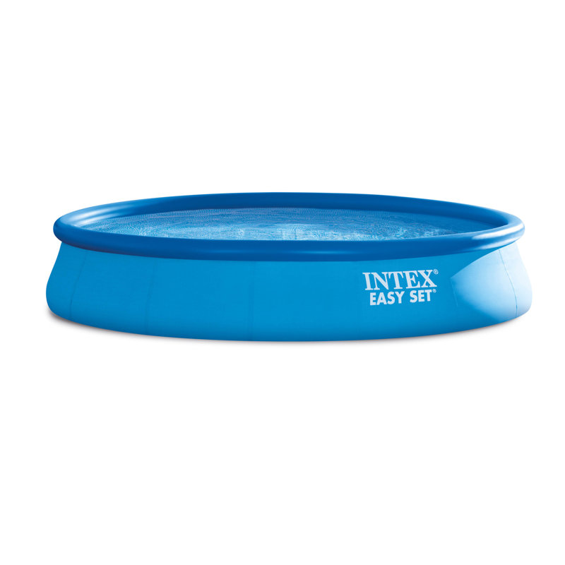 Plastic Round Inflatable Pool 33'' H x 180'' W x 180'' L
