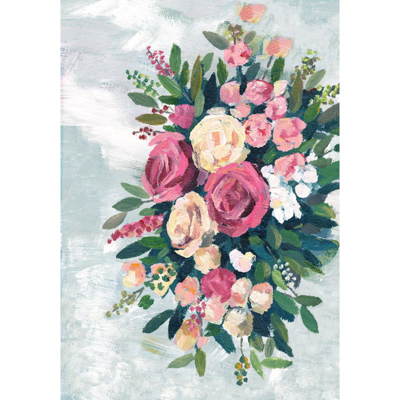 Fleurs sur le côté-impression sur toile, H 36 po x l 24 po