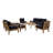 Modway Marina 10 Piece Outdoor Patio Teak Set-84917039