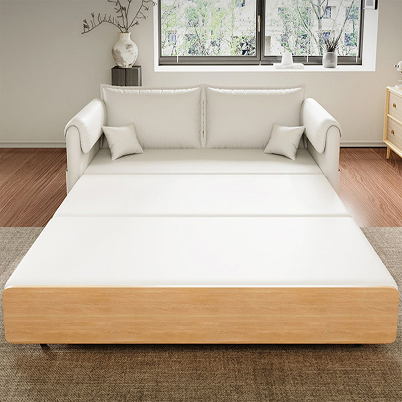 Canapé modulaire blanc 100% polyester, H 33,46 po x L 94,49 po x l 32,68 po
