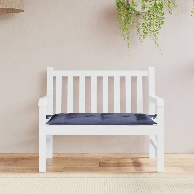 Coussin de siège d'extérieur, Bleu marine, L 39,3 po x P 19,7 po