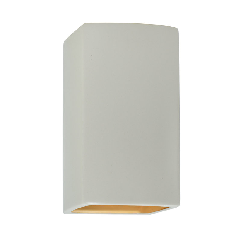 Applique murale Nomad, Matte White/Champagne Gold, DEL intégrées, H 9,5 po x l 5,25 po x P 4,5 po