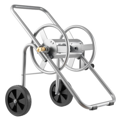 Hose Reel Cart, Hold Up to 175 ft of 5/8 Hose (Hose Not Included), Garden Water Hose Carts Mobile Tools with Wheels, Heavy Duty Powder-coated Steel Outdoor Planting for Garden, Yard, Lawn