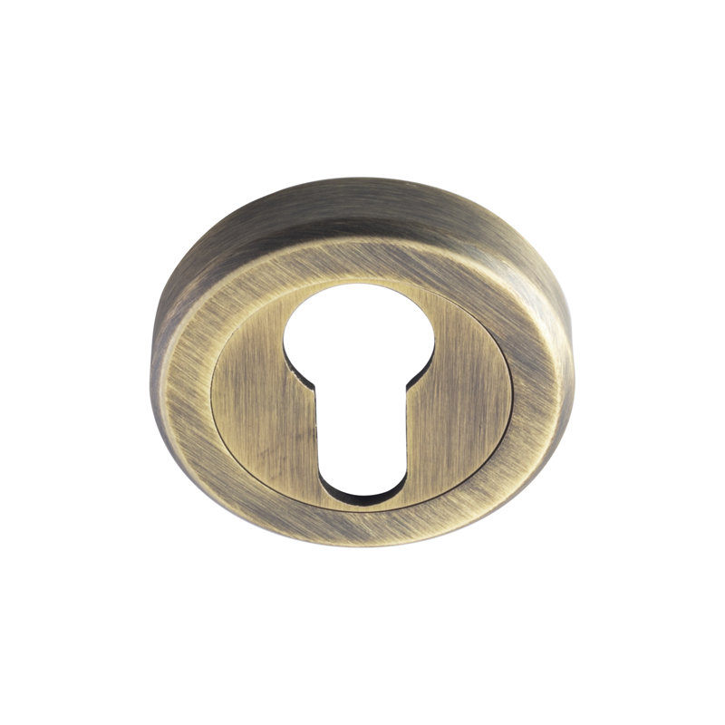 Serozzetta Rose / Rosette, Antique Brass - Euro