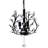 3-Light Crystal Chandelier Adjustable Height
