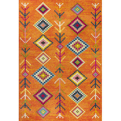 Blakely Tribal Love Geometric Orange/Multi Rug