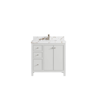 Chicago 36'' Single Bathroom Vanity with Top