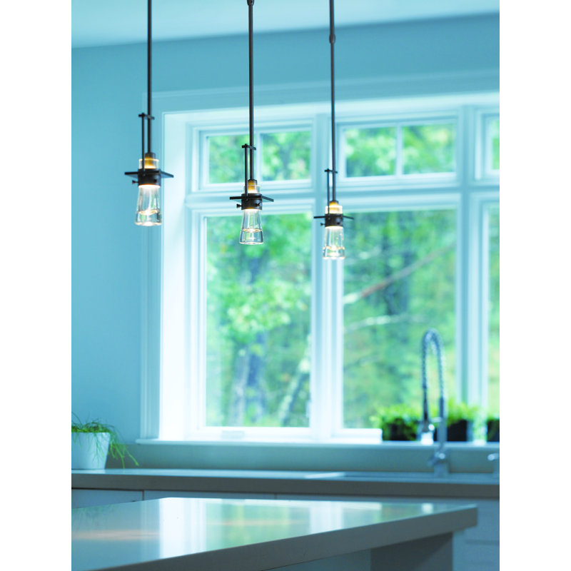 Erlenmeyer Mini Pendant, Bronze, Medium: 14.8" - 59.8"