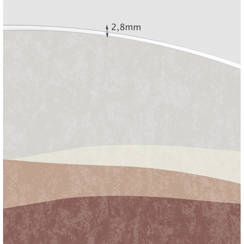 Delonta Vinyl Machine Printed Area Rug, Round 4'11.1"