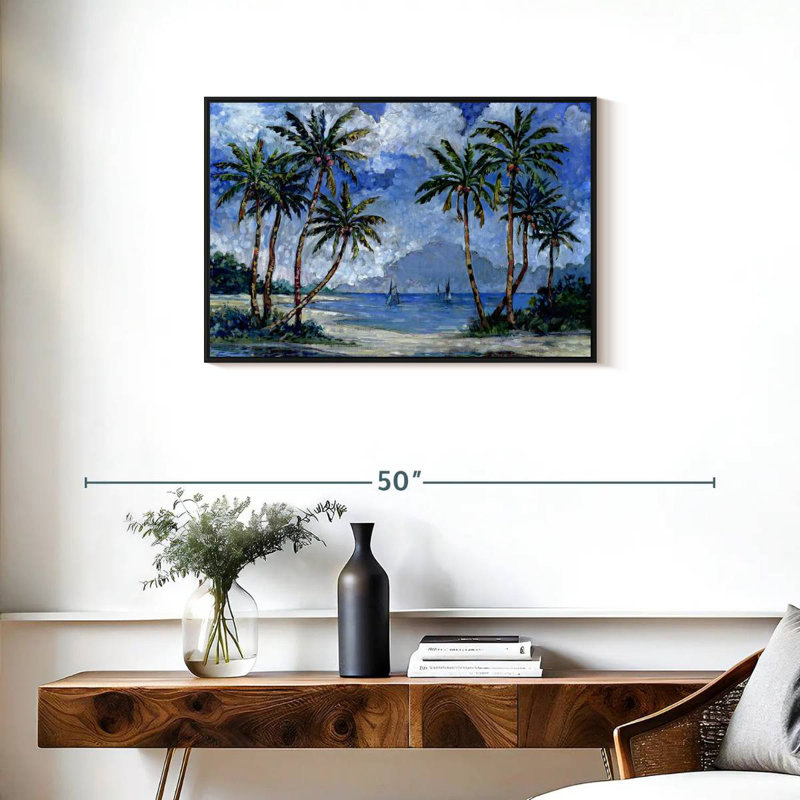 Gillard Impressions Of Palms II, H 21 po x l 31 po