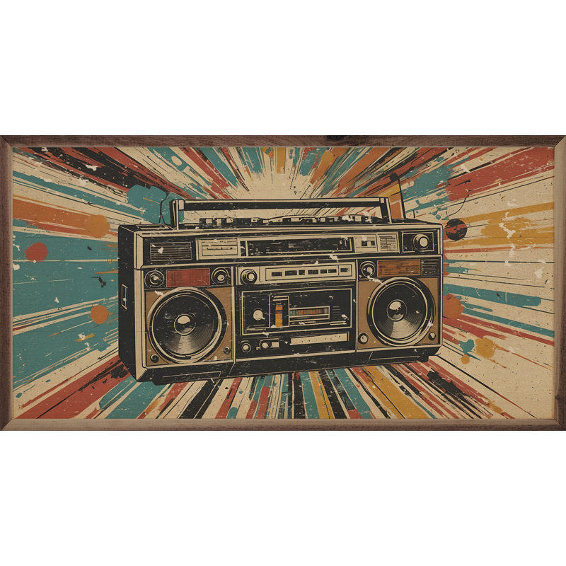 Boombox, H 8 po x l 16 po