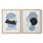 Impression encadrée Shapely Blues I-Premium - prêt à être accroché - aucun clou requis - aucun clou requis-739407188-739407186