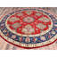 Tapis rond noué à la main en laine Kazak rouge spécial 9 pi x 9 pi B61EEF1F682C42D8A414973E2C3C817E