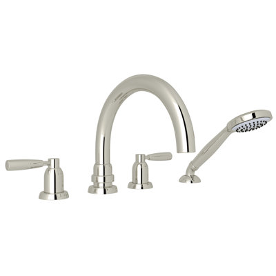 Holborn™ Double Handle Deck Mounted Roman Tub Faucet