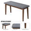 Banc de salle à manger rembourré (ensemble de 2)
