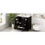 Lavabo de salle de bain 30 po, noir, structure stable, porte à fermeture douce, 1 tablette de porte et 3 tiroirs, rangement