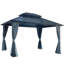 Pavillon de jardin à toit rigide durable avec des caractéristiques avancées pour le plaisir en plein air