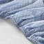 Édredon à motif floral bleu et drap pour lit simple, lavable à la machine en grande capacité pour lit simple avec draps, aspect élégant