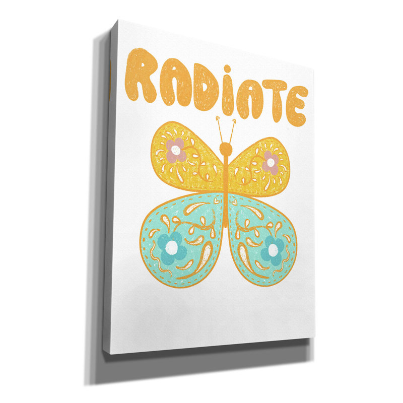 Toile épique Graffiti «Radiation Butterfly» par Club Daydream, 26 po x 34 po, H 34 po x l 26 po
