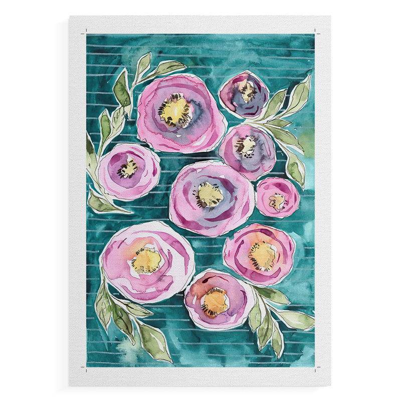 Floral Radiance II - reproduction de toile seulement - non encadrée, H 18 po x l 12 po