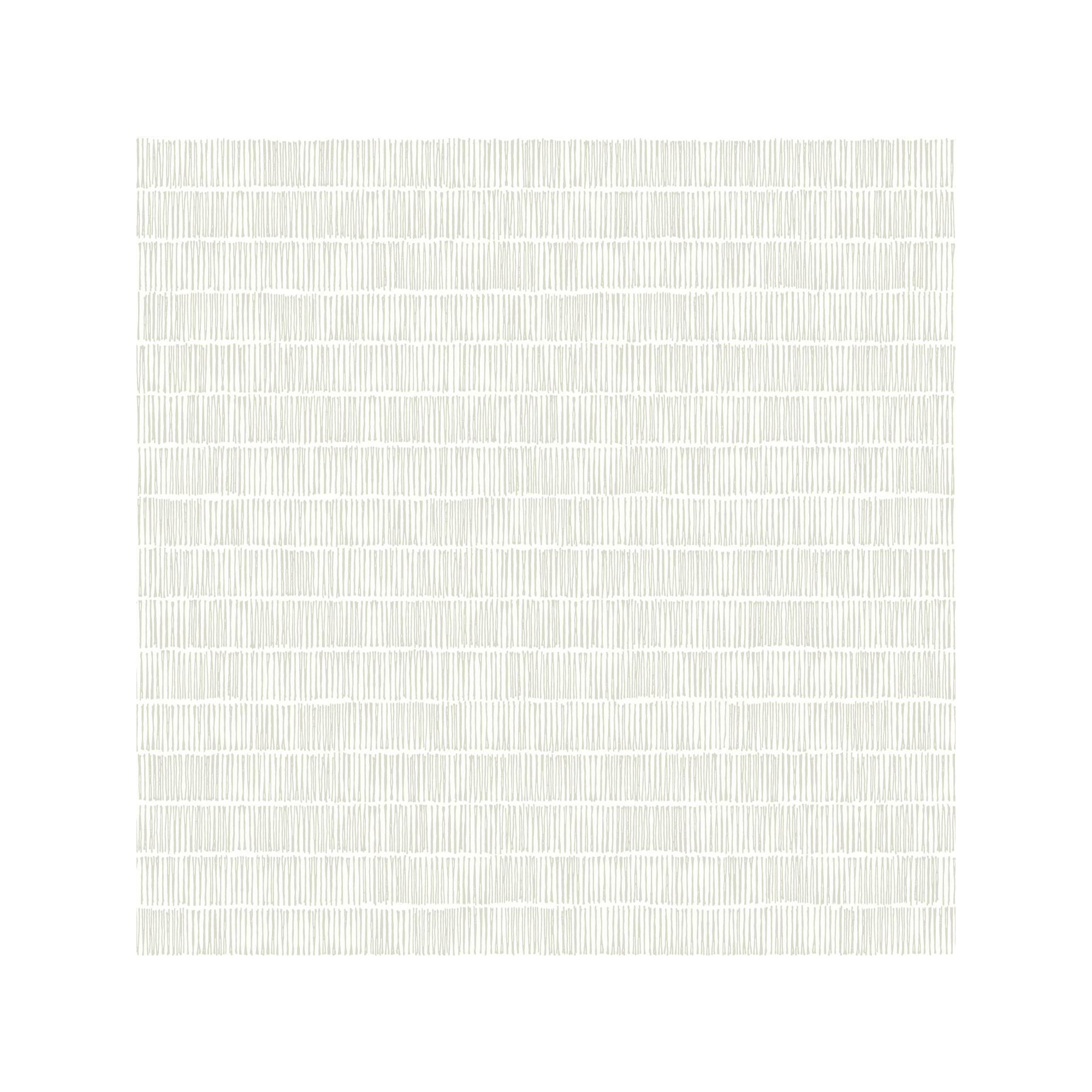 Williamsburg Striped Wallpaper, White/Cream
