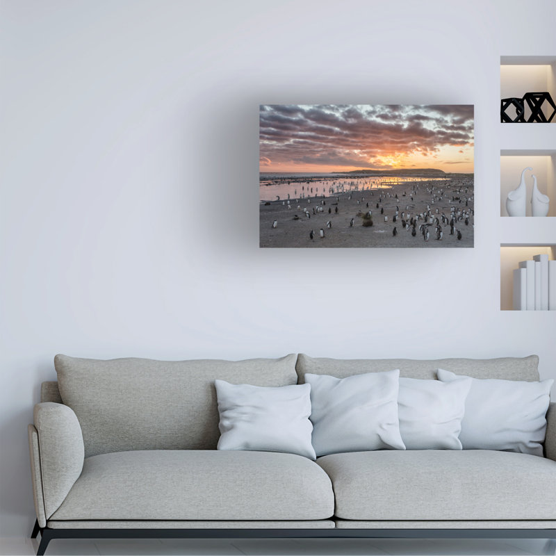 «Joan Gil Raga Sunrise At Sea Lion», art sur toile, H 30 po x l 47 po