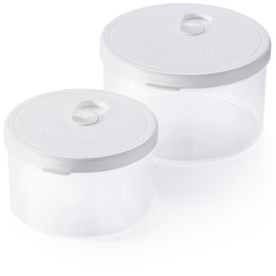 Ensemble de rangement pour aliments rond 2 contenants