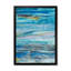 Vagues dans les tons de bleu côtier - Art mural moderne et contemporain sur toile-2102090802-2102090813