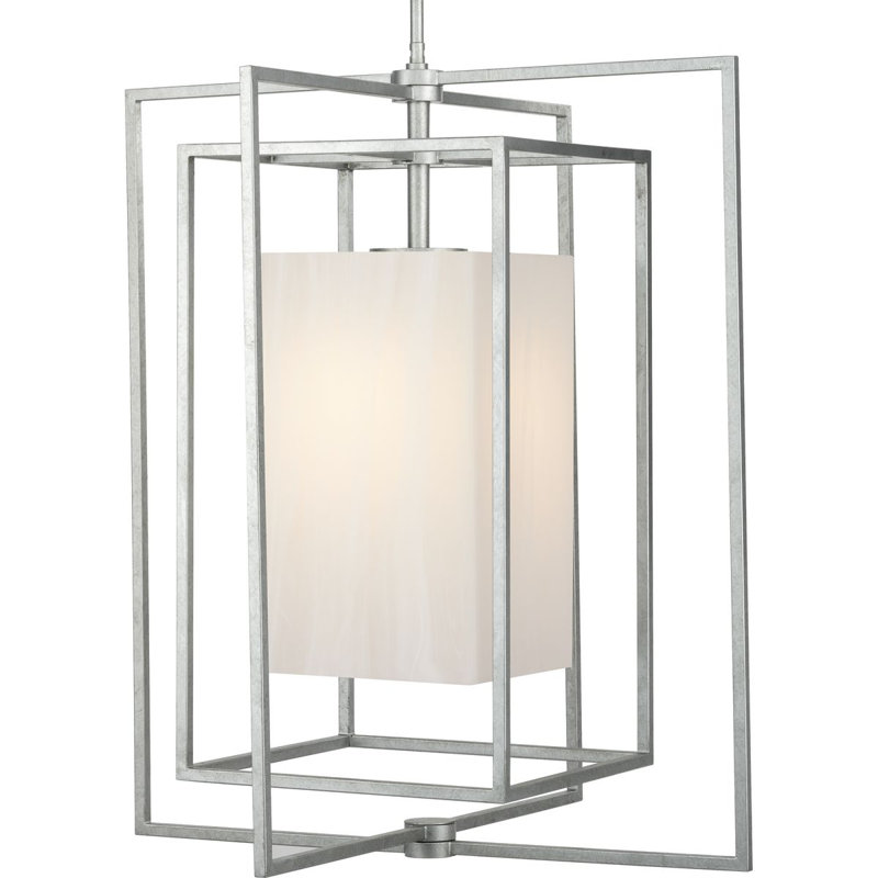 Luminaire suspendu d'extérieur 1 lumière H 31,25 po Shadmore, Galvanisé