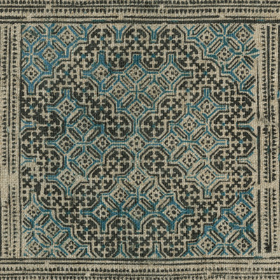 Block Print Textile IV 1 Piece Wrapped Canvas Wall Art