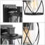 Lanterne murale d'extérieur noir mat H 10,6 po