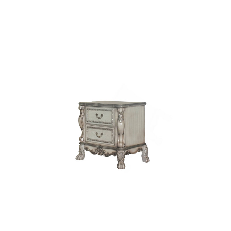 Table de chevet Dresden Dres, Blanc ancien