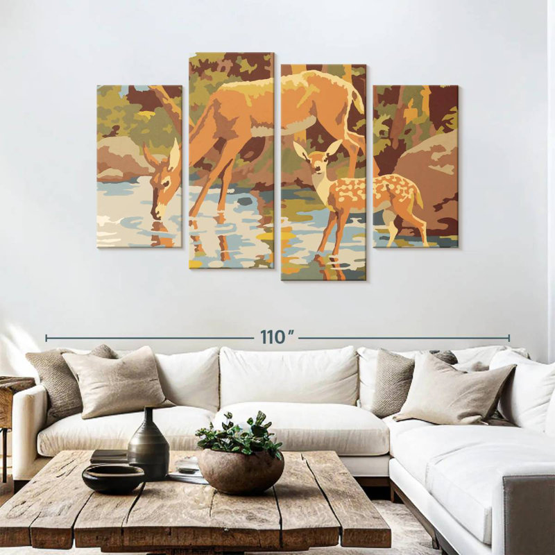 Brampt, cerf et fauve