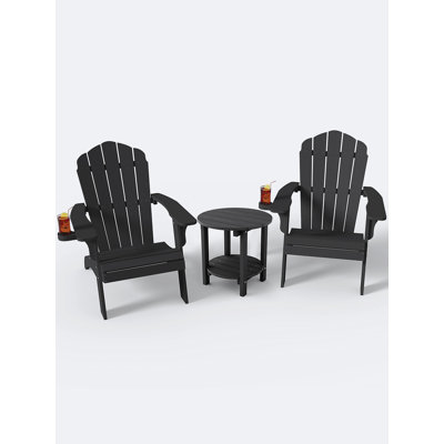 Oversized Adirondack 3 Piece Seating Group