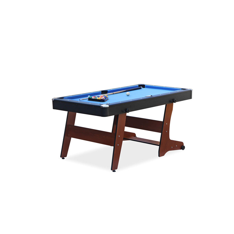 Table de billard pliable Rack Drogon 5,5 pieds, Bleu