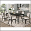 Ensemble de 2 chaises d'appoint rembourrées crème et noires
