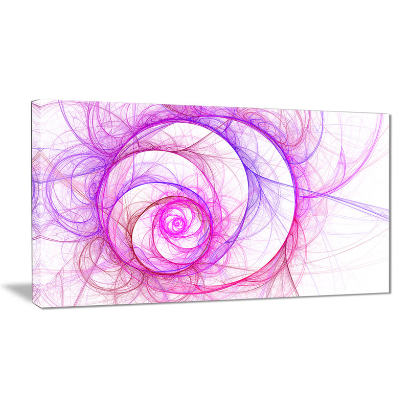Motif de fleur rose exotique - impression sur toile tendue, H 20 po x l 40 po x P 1po