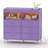 6 Drawer Dresser with Changing Table Top, LED Lights & Charging Station, Modern Baby Changing Table Dresser-1586270857
