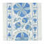 Chemin de table brodé 20 po x 71 po. Suspension murale en coton bleu clair. Décoration murale moderne