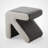 Modern Geometric Velvet Vanity Stool with Soft Padding and Sturdy Frame - Accent Ottoman-335900302