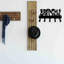 Metal Wall Organizer with Key Hooks