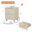 Ensemble de commodes de chambre à coucher et table de chevet, 3 pièces-98980035