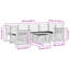 245cm Wide Patio Sectional Set